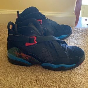 Air Jordan 8.0 GS Spiderman black retro sneakers 6